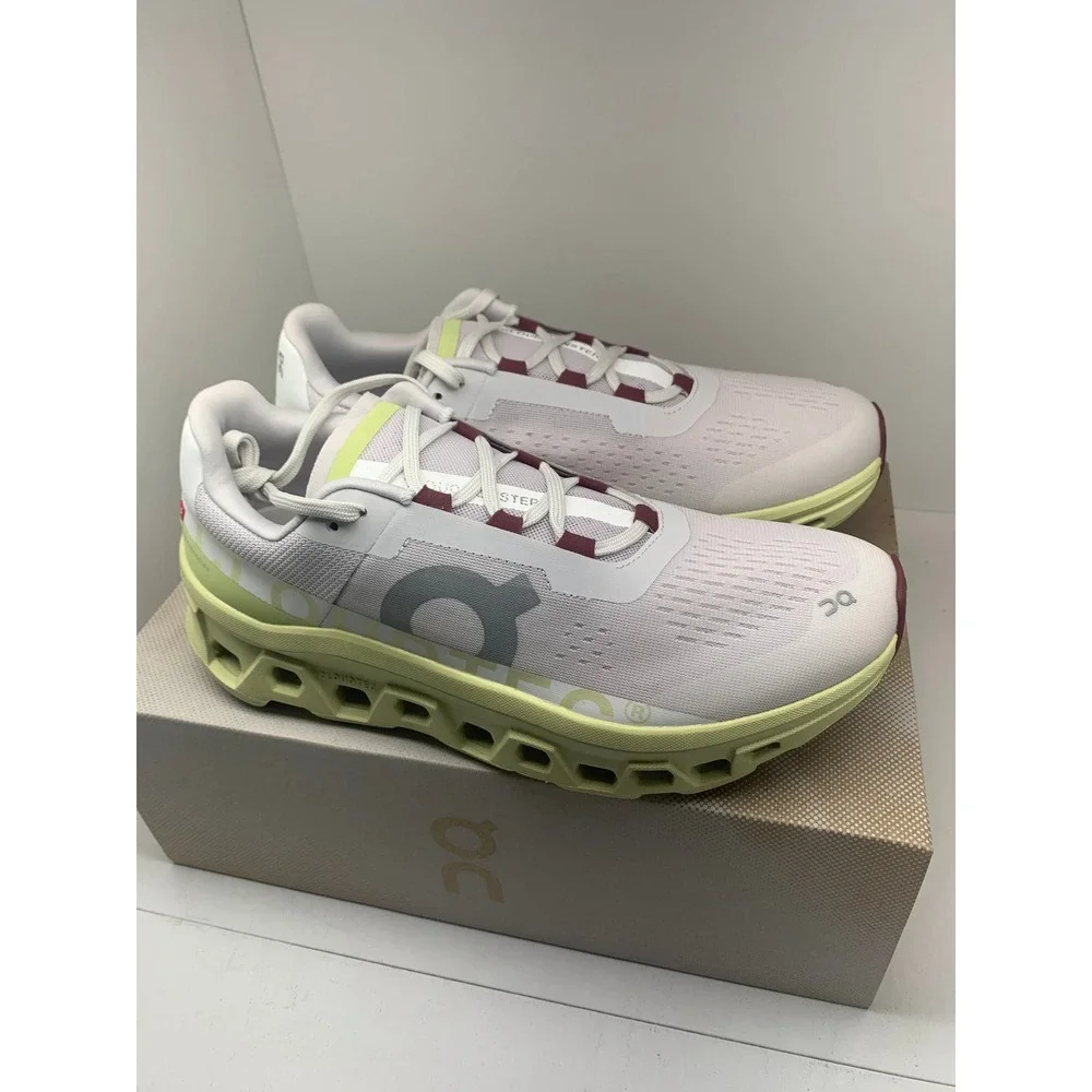 On Running Cloudmonster Mens 10 Frost Acacia Road Running Shoes 61.97786 NEW